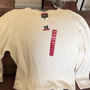 Kirkland Signature Men's Off-White Crewneck Sweater